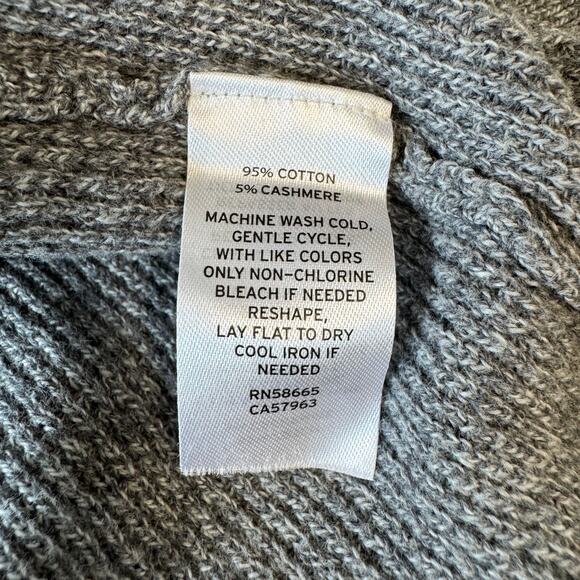 1901 Cotton Cashmere Blend Pullover Sweater Men's Size 2XL Heather Gray - Picture 9 of 10